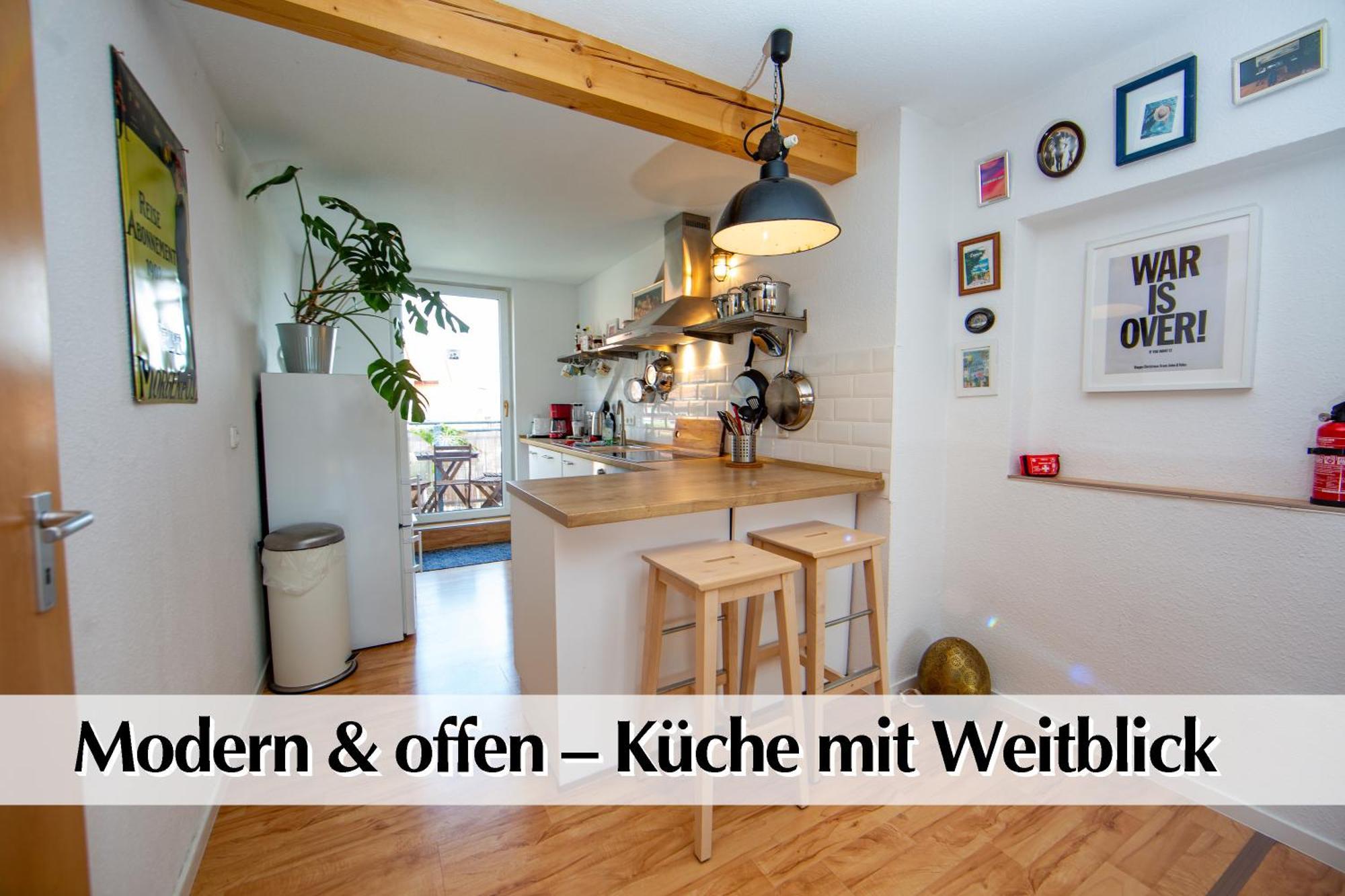 Helles 80M2 Maisonette-Loft Mit Balkon, Kingsize Bett, Smart-Tv, Etc Erfurt Exterior foto
